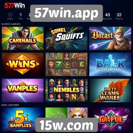 Comparativo de jogos disponíveis no site 57win.app
